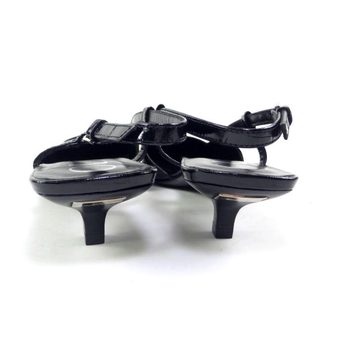 GG グッチ （GUCCI）レザー クロコ型押し スリングバック パンプス