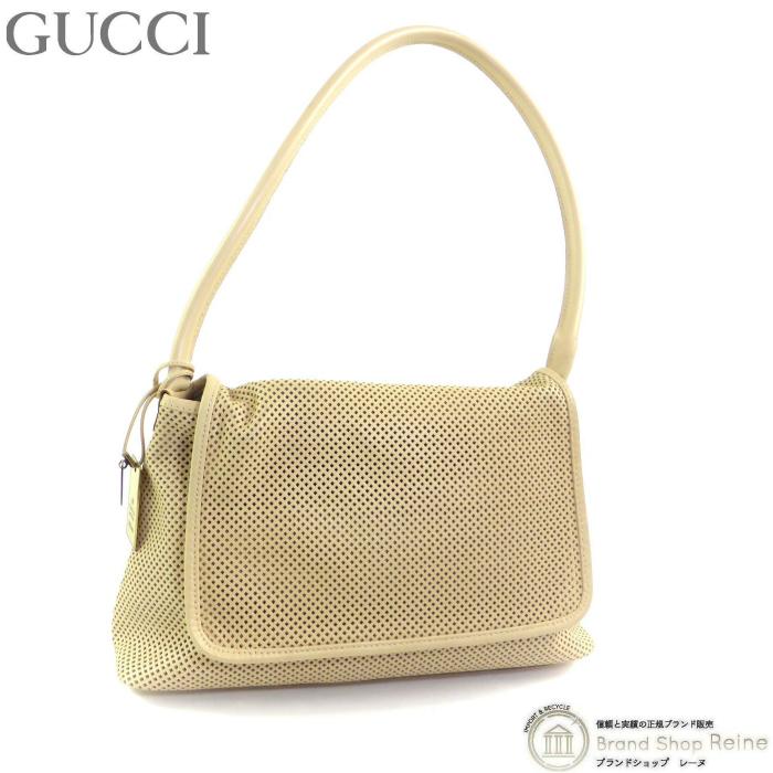 GUCCI（グッチ） パンチングレザー GGキャンバス ポーチ付き