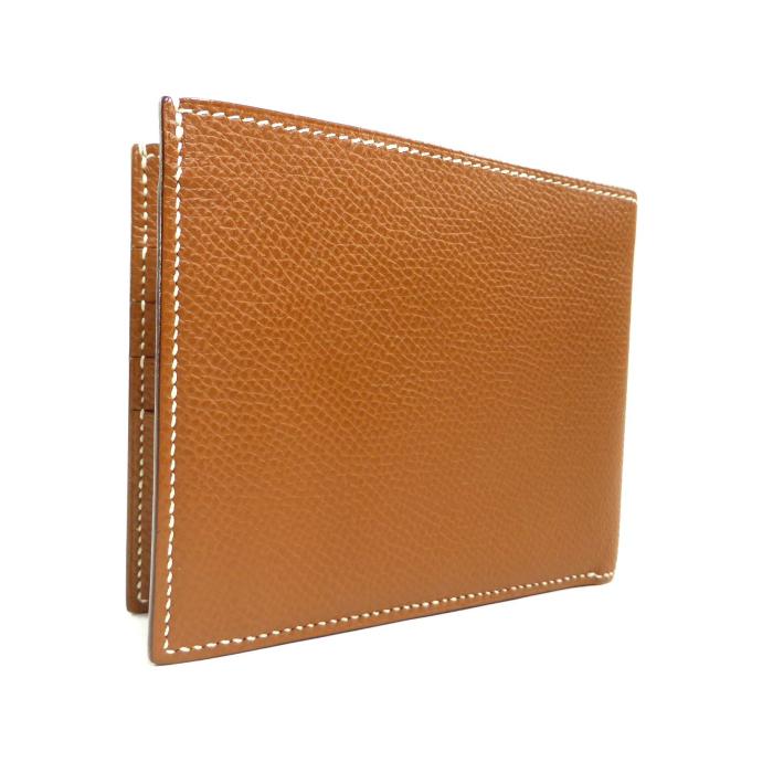 HERMES（エルメス） MC2 ヴォーエプソン □J刻 ゴールド 二つ折り 財布