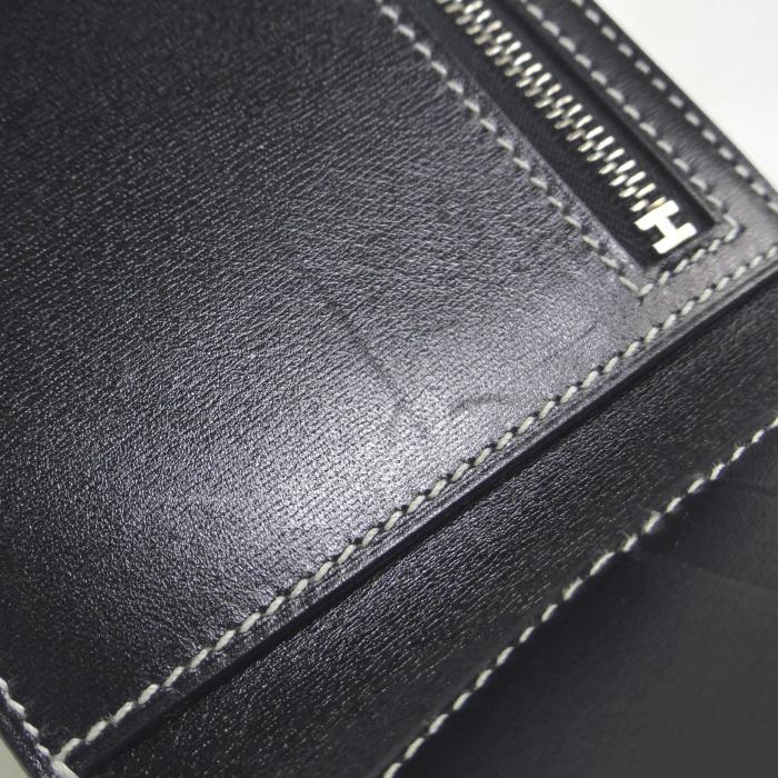 HERMES（エルメス） Hセリエ コンパクト 二つ折り 財布 ボックスカーフ