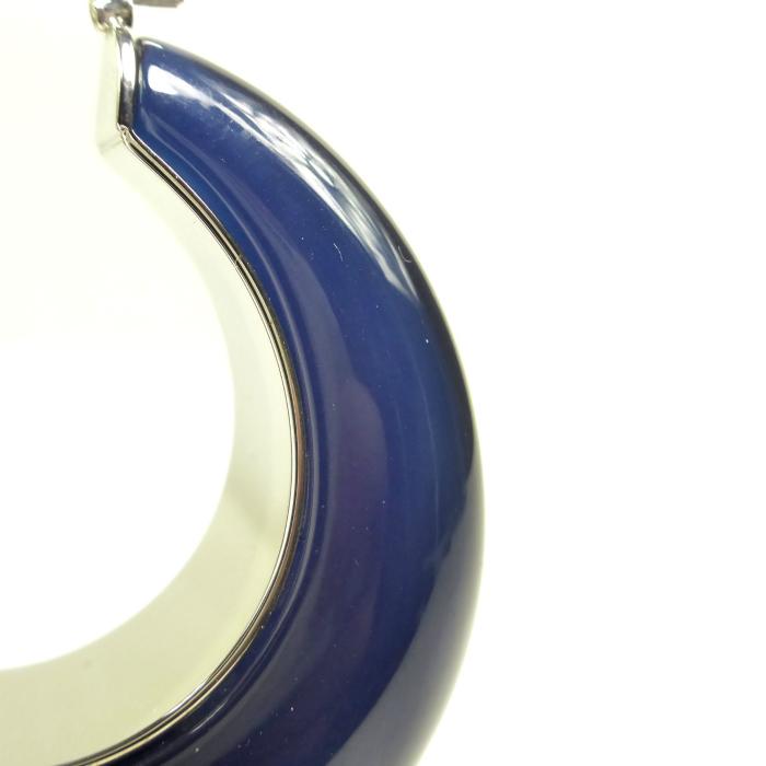 LOEWE（ロエベ） フープ ピアス ダークネイビー 119.19 両耳用（中古 