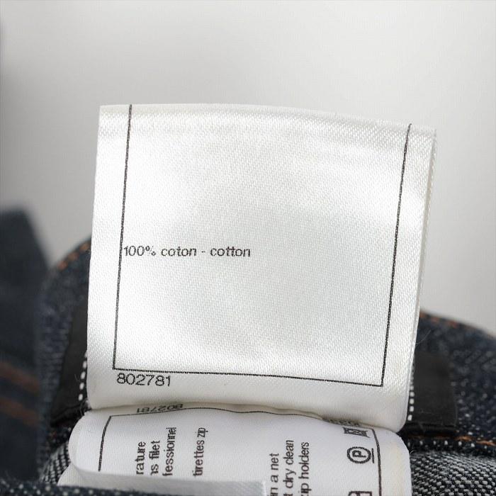 シャネル （CHANEL） コットン ワイドデニム パンツ ココマーク 40 ネイビー P44332 ウェア メンズ（中古）