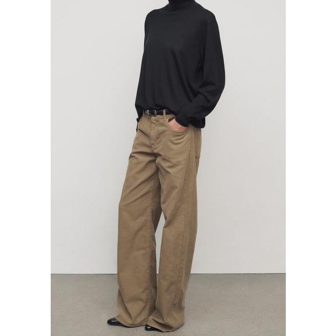 ザ・ロウ （The Row）Eglitta コットン コーデュロイ パンツ ライトセピア サイズ25 6634 ウェア（新品）の画像
