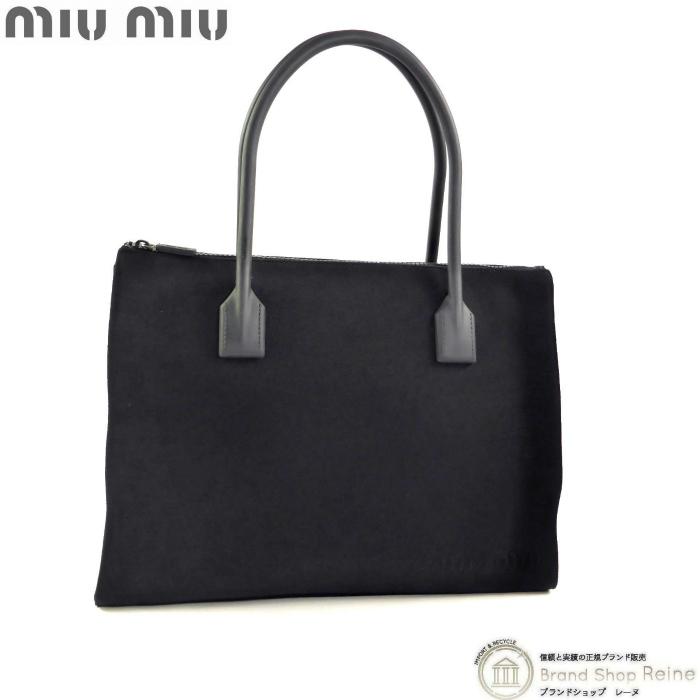 miu miu（ミュウミュウ） （MIUMIU）キャンバス トートバッグ ラバー