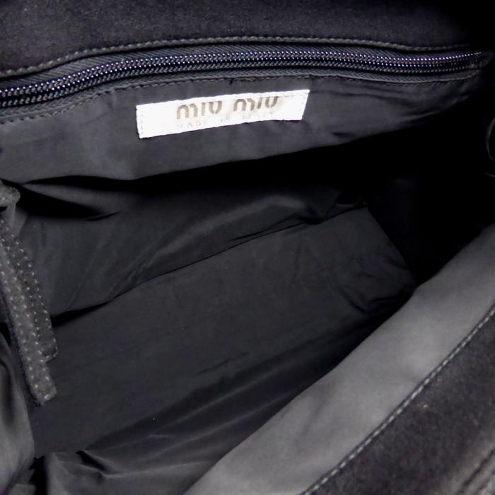 miu miu（ミュウミュウ） （MIUMIU）キャンバス トートバッグ ラバー
