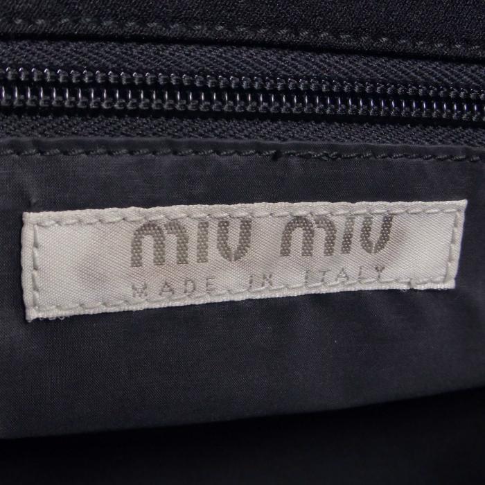 miu miu（ミュウミュウ） （MIUMIU）キャンバス トートバッグ ラバー