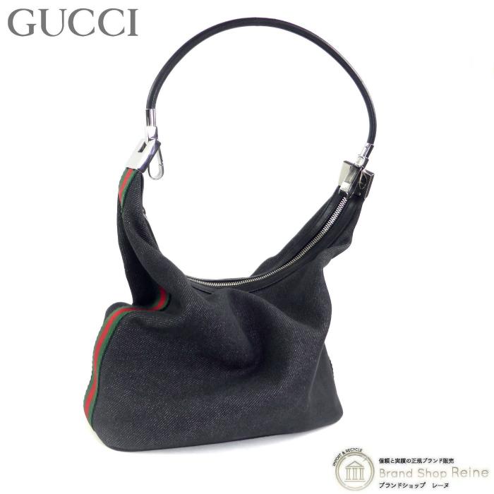 GUCCI（グッチ） シェリーライン ウェブライン デニムキャンバス