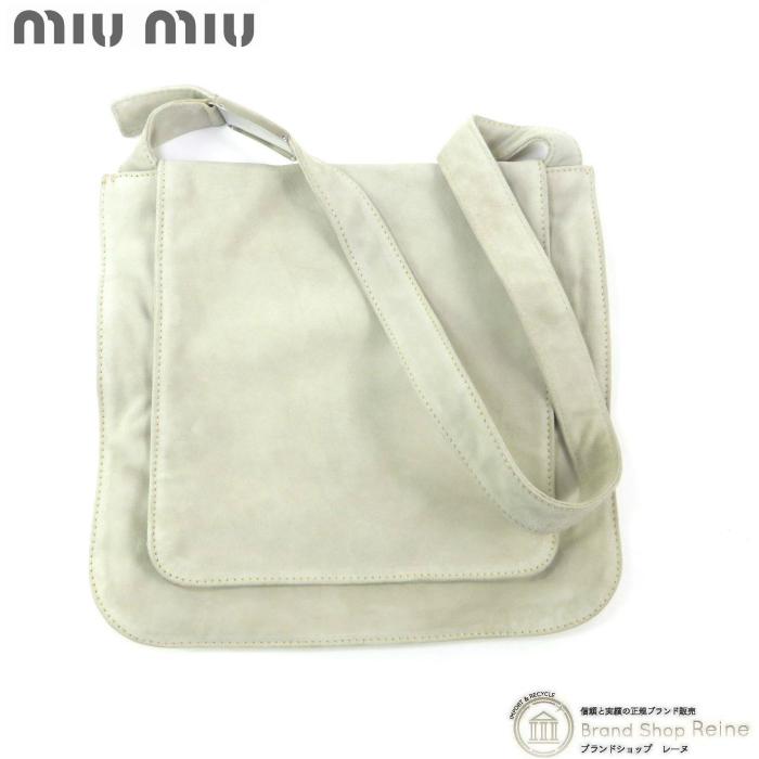 miu miu（ミュウミュウ） スエード スカモシャート フラップ