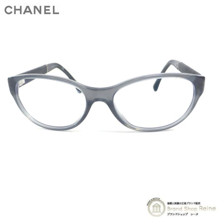 CHANEL（シャネル） セル×レザー ココマーク ウェリントン メガネ