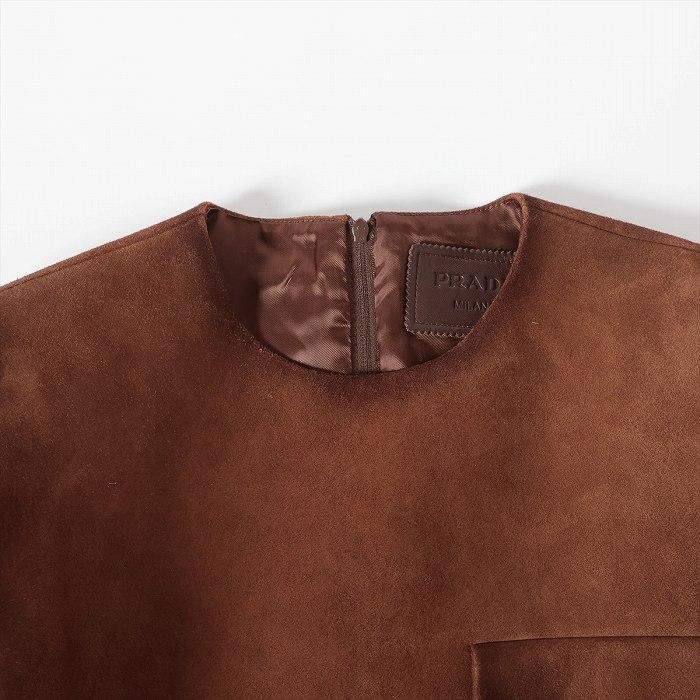 PRADA（プラダ） ラムスキン ワンピース UPC205 サイズ44 CAMOSCIO