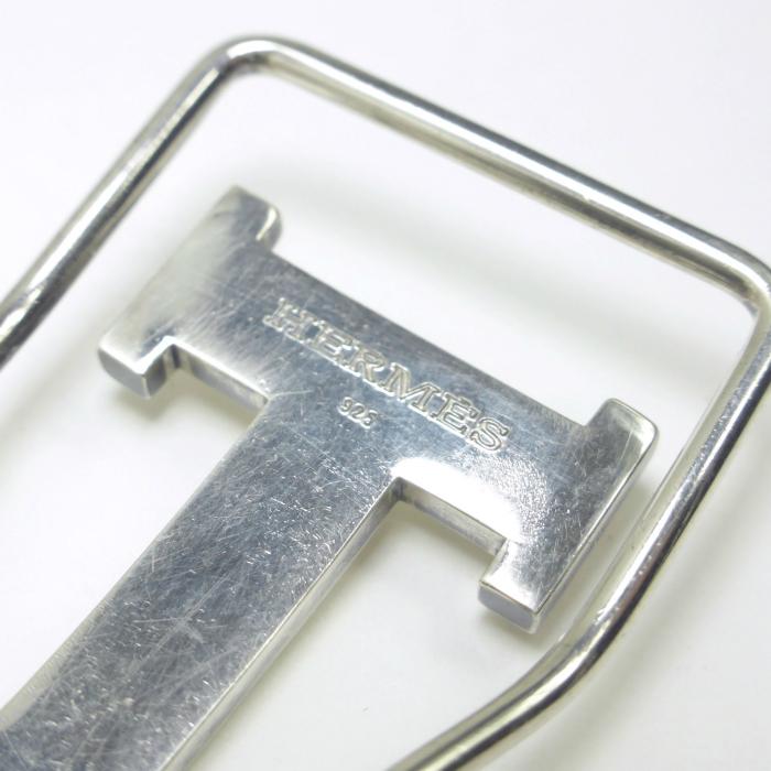 HERMES（エルメス） Hロゴ マネークリップ SV925 シルバー メンズ