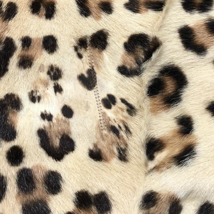 miu miu（ミュウミュウ） レオパード ハラコ ヒョウ柄 巾着 ドロー