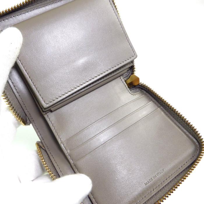 【超美品】CELINE 二つ折り財布 スモール ジップウォレット エッセンシャル CELINE（セリーヌ） スモール ジップウォレット エッセンシャル