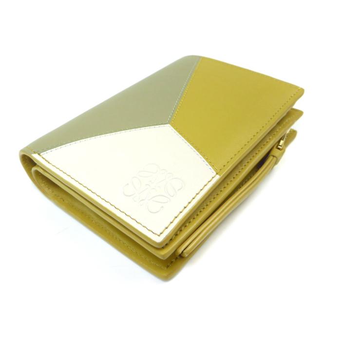 ぱ*ん様 ロエベ コンパクトウォレット Puzzle（LOEWE） ロエベ （LOEWE） パズル コンパクト ウォレット 二