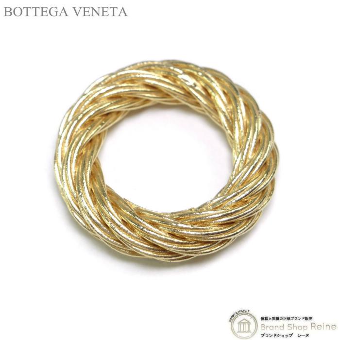 ボッテガ ヴェネタ （BOTTEGA VENETA） ツイスト リング Ag925 指輪 15号 ゴールド メンズ（新品）