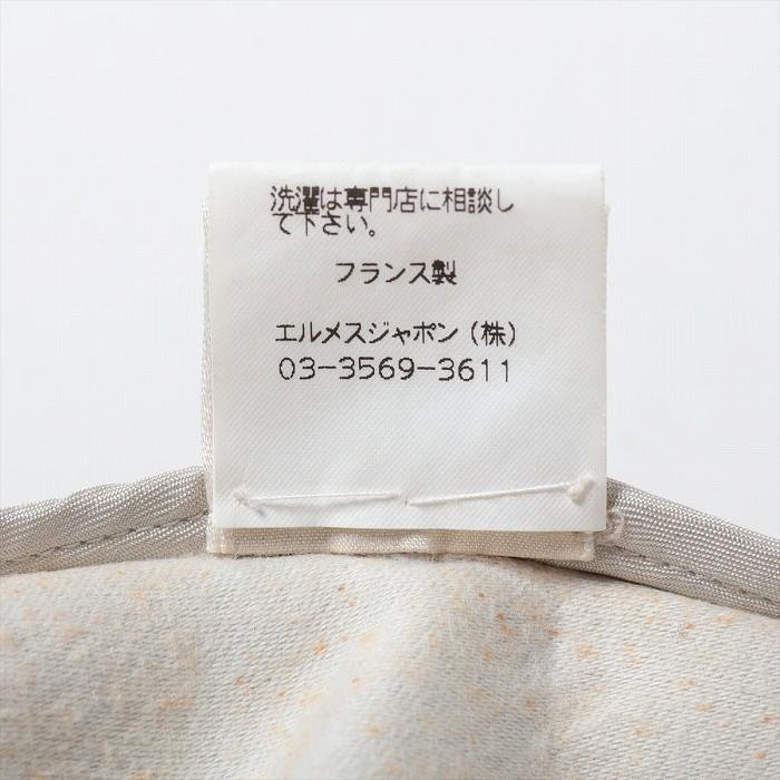 HERMES（エルメス） コットン ラムレザー パンツ 38 アイボリー スター