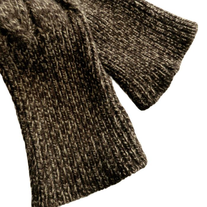 シャネル （CHANEL）カシミア ケーブル Vネック ニットセーター 96A ヴィンテージ 40 ブラウン PO8760 ウェア（中古）の画像