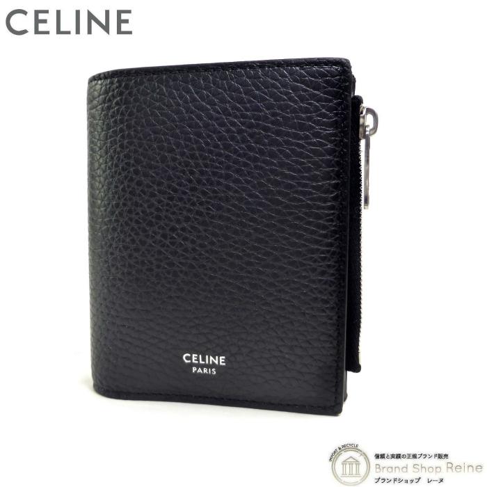 CELINE（セリーヌ） コンパクト ウォレット 二つ折り 財布 Black（中古