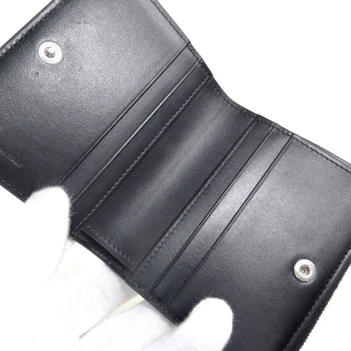 CELINE（セリーヌ） コンパクト ウォレット 二つ折り 財布 Black（中古