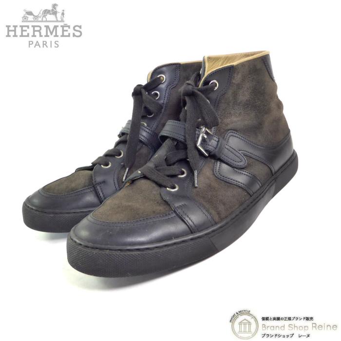 HERMES（エルメス） スエード ハイカット スニーカー シューズ 靴 