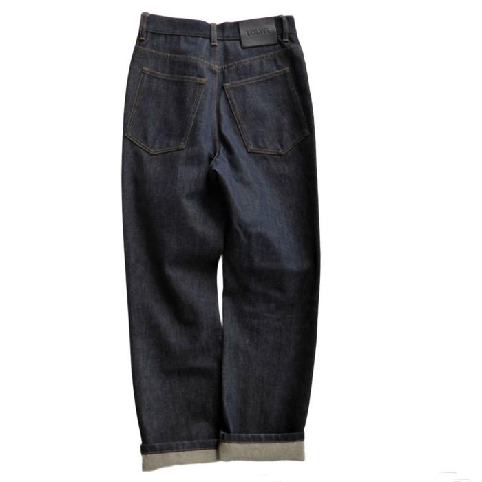 LOEWE ロエベ 25SS バレル コットン トラウザーズ パンツ ボトムス