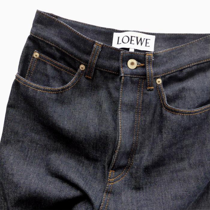 LOEWE（ロエベ） （LOEWE）コットン ルーズ デニム パンツ 42
