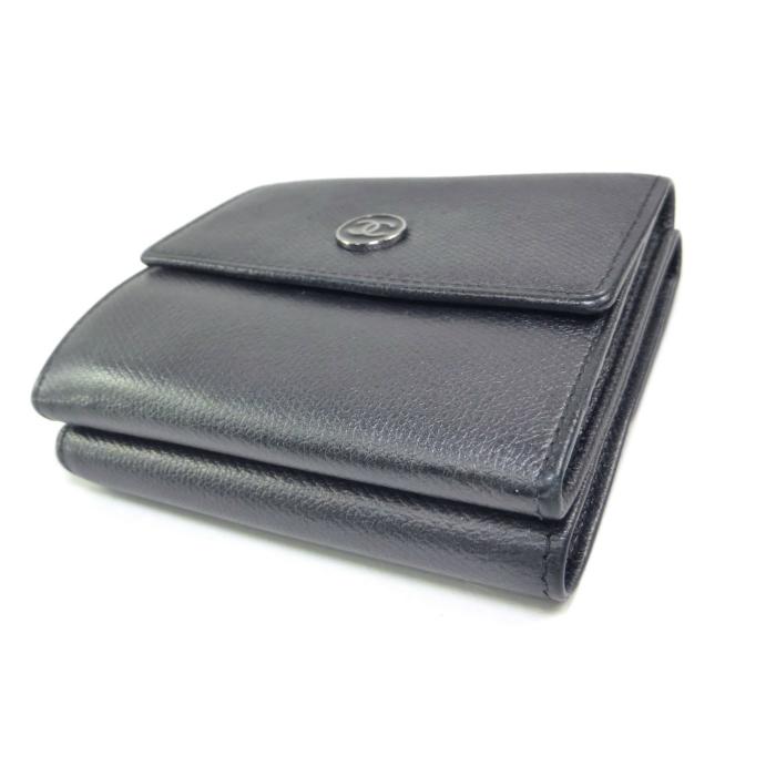 CHANEL（シャネル） ココボタン Wホック 三つ折り コンパクト 財布