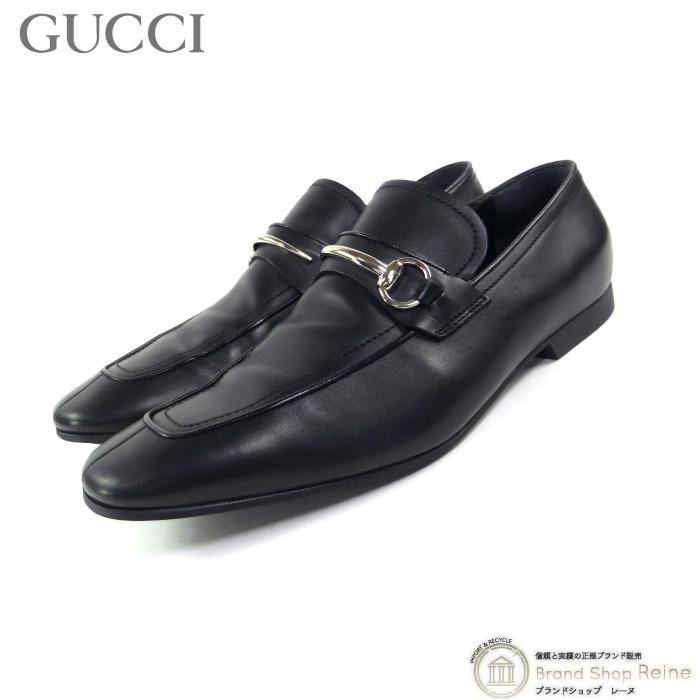 GUCCI ビット ローファー　ブラックレザー Gucci Horsebit 1955 グッチ （GUCCI） ホースビット レザー