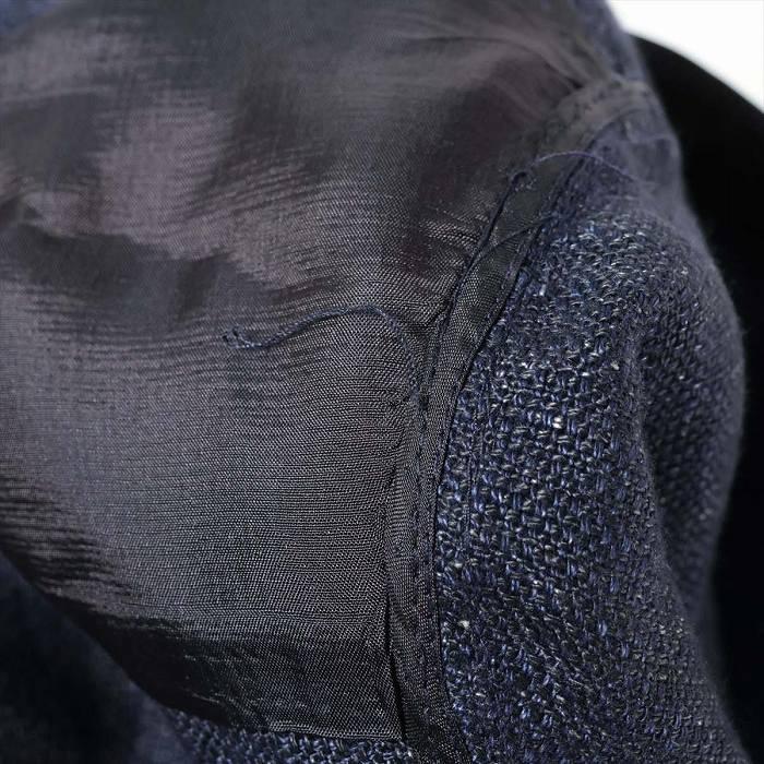 CHANEL（シャネル） ココボタン リネン ジャケット 38 ネイビー P17259