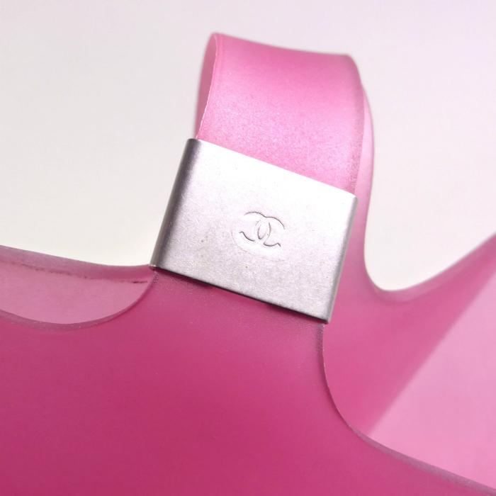 CHANEL　ピンク　トートバッグ　ショルダー CHANEL（シャネル） ラバー トート ショルダーバッグ ピンク