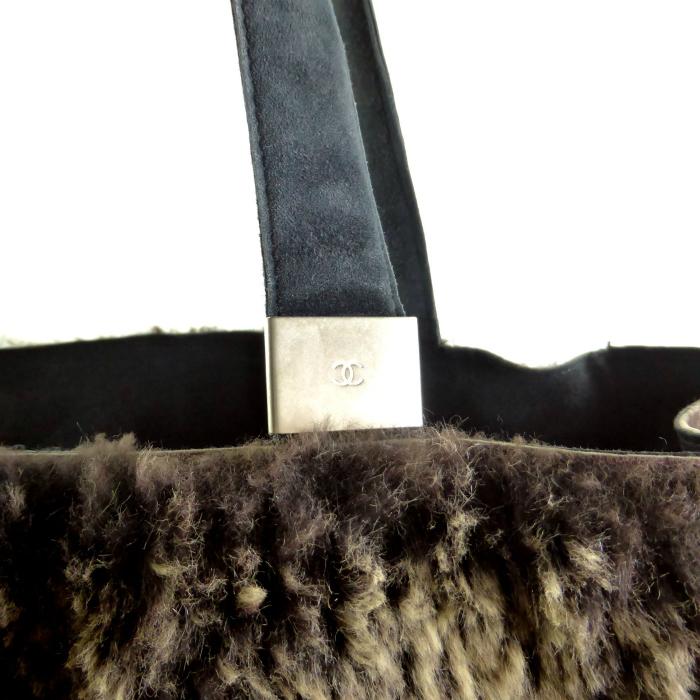 CHANEL（シャネル） ラパン×スエード 縦型 ラビットファー トート 