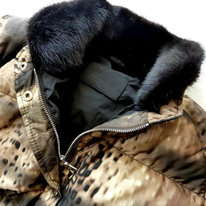 PRADA（プラダ） （PRADA）ミンクファー×ダウンジャケット ショート丈 