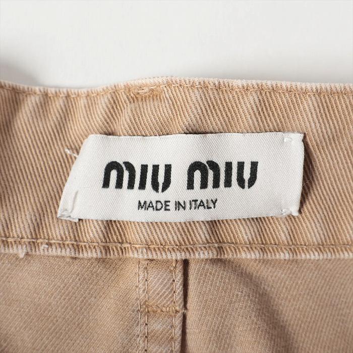 miu miu（ミュウミュウ） ガーメントダイ ギャバジン パンツ ボトムス