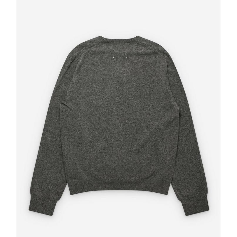 メゾン マルジェラ （Maison Margiela） ウール Vネック 長袖 ニット セーター XSサイズ グレー S51HN0006 ウェア（新品）の画像