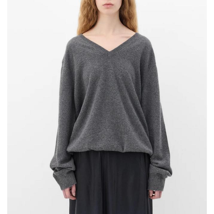 メゾン マルジェラ （Maison Margiela） ウール Vネック 長袖 ニット セーター XSサイズ グレー S51HN0006 ウェア（新品）の画像
