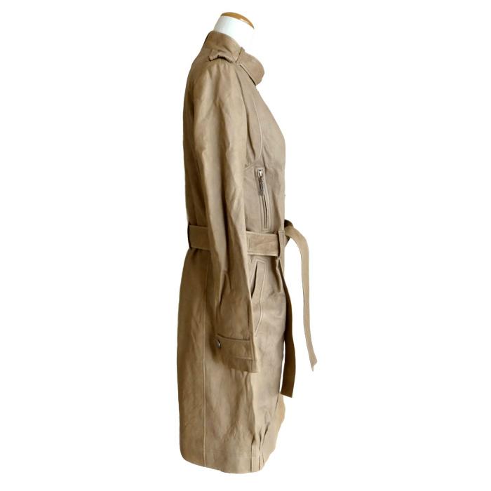 クリスチャンディオール（Christian Dior）ラムスキン レザー コート #40 ベージュ 6A14088970 ウェア（中古）の画像