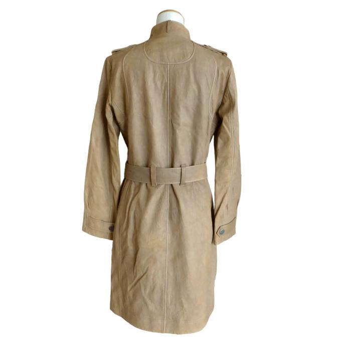 クリスチャンディオール（Christian Dior）ラムスキン レザー コート #40 ベージュ 6A14088970 ウェア（中古）の画像