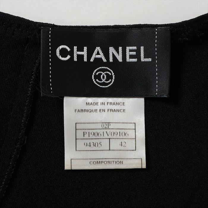 CHANEL（シャネル） ココボタン レーヨン ブラウス ノースリーブ キ#42