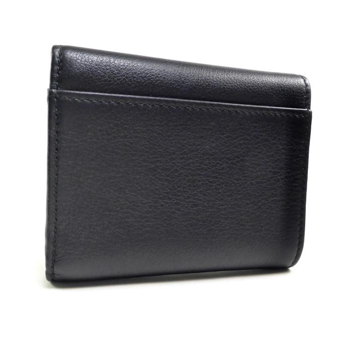 プラダ （PRADA） ソフトグレインレザー ロゴ コンパクト 三つ折り 財布 1MH043 NERO（新品）の画像