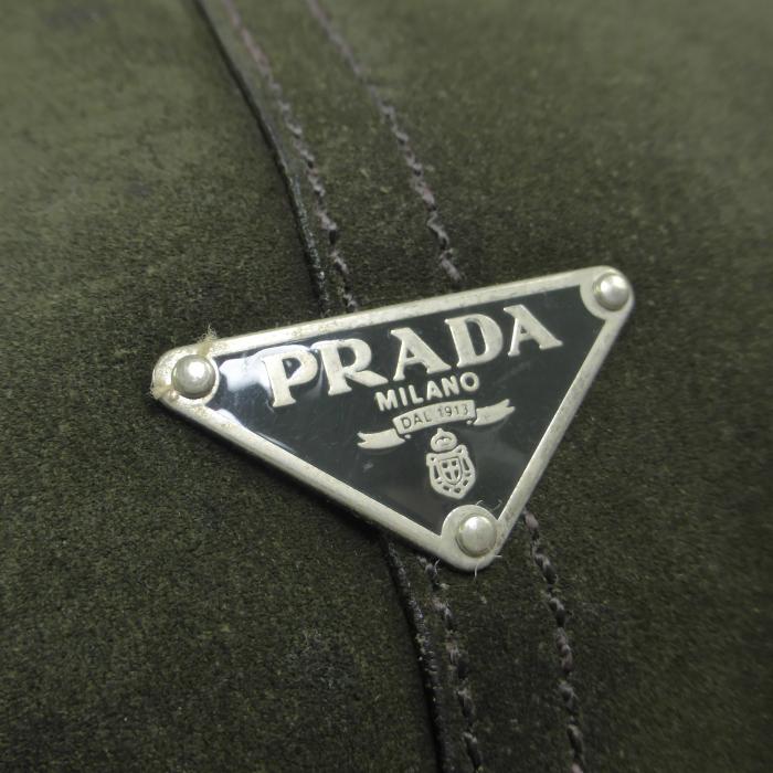 PRADA（プラダ） スエード ショルダーバッグ 肩掛け トライアングル
