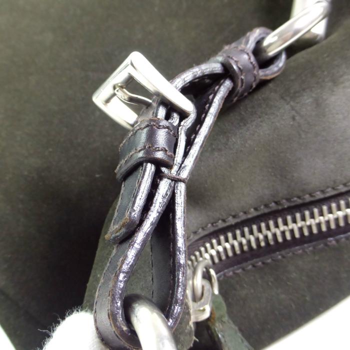 PRADA（プラダ） スエード ショルダーバッグ 肩掛け トライアングル