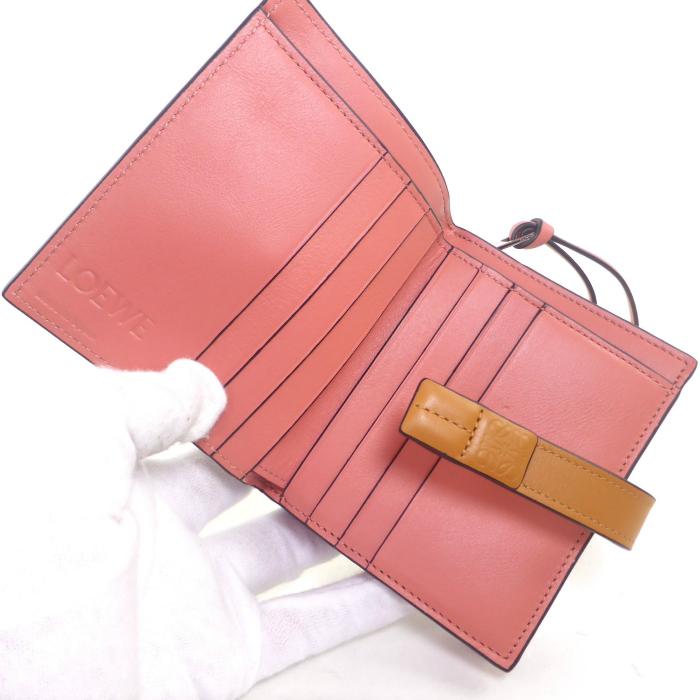 LOEWE（ロエベ） コンパクト ジップ ウォレット ストラップ 二つ折り