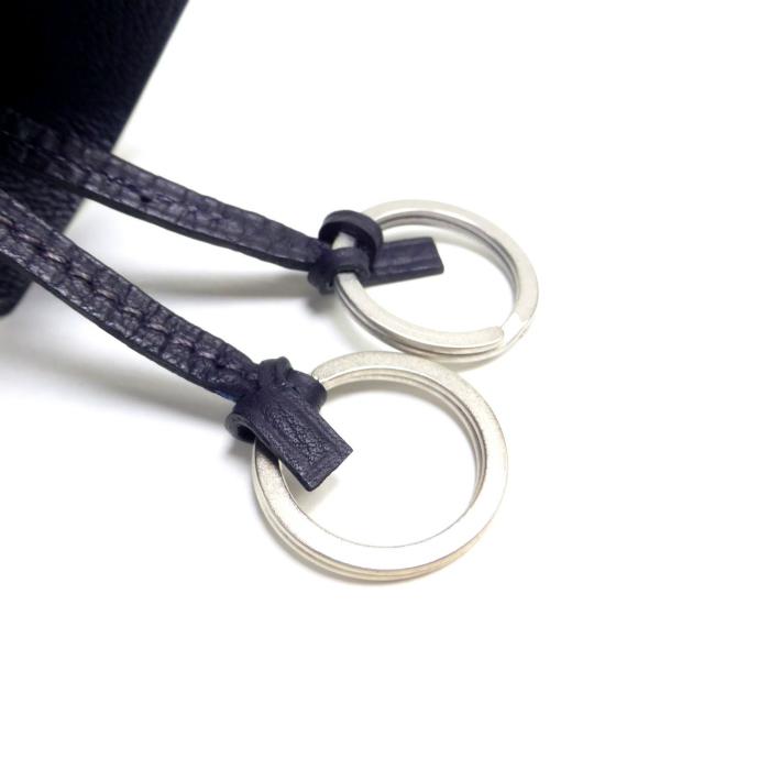 美品 HERMES レザー クロシェット キーリング チャーム エトゥープ HERMES（エルメス） クロシェット キーリング ストラップ ネックレス