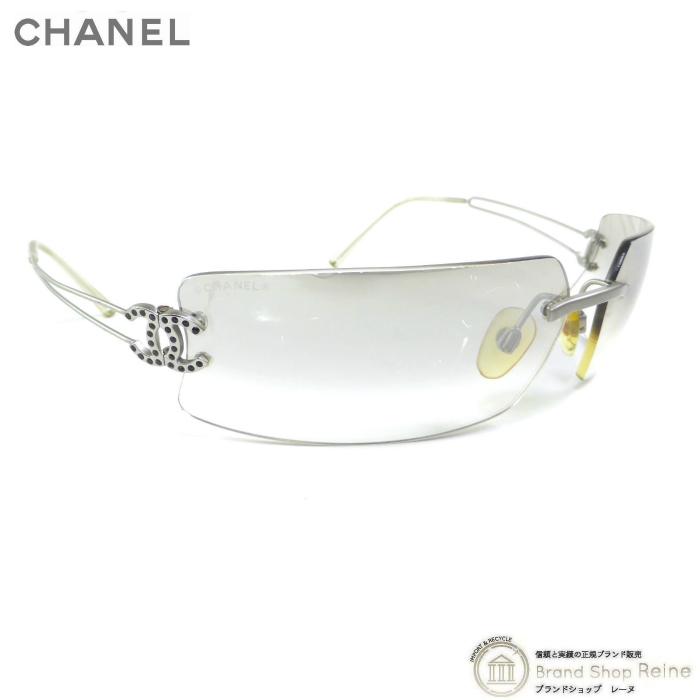 CHANEL シャネル サングラス カメリア ラインストーン リムレス ケース CHANEL（シャネル） リムレス スクエア ラップ サングラス ライン