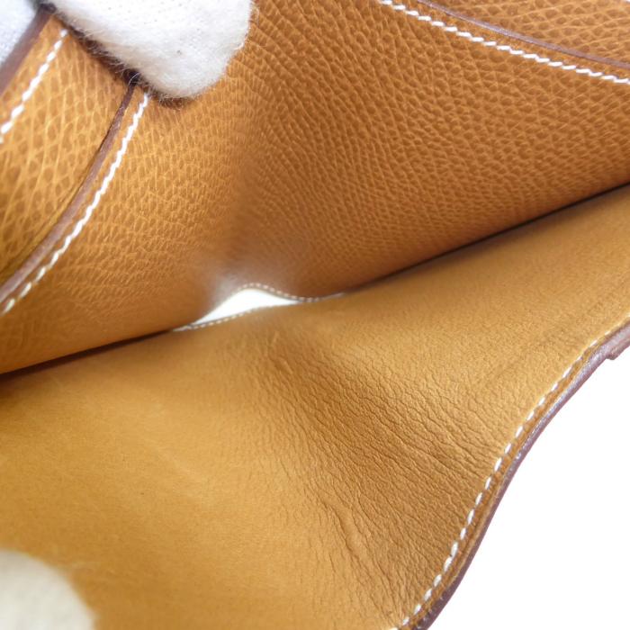 HERMES（エルメス） 二つ折り 財布 札入れ クシュベル ブラウン