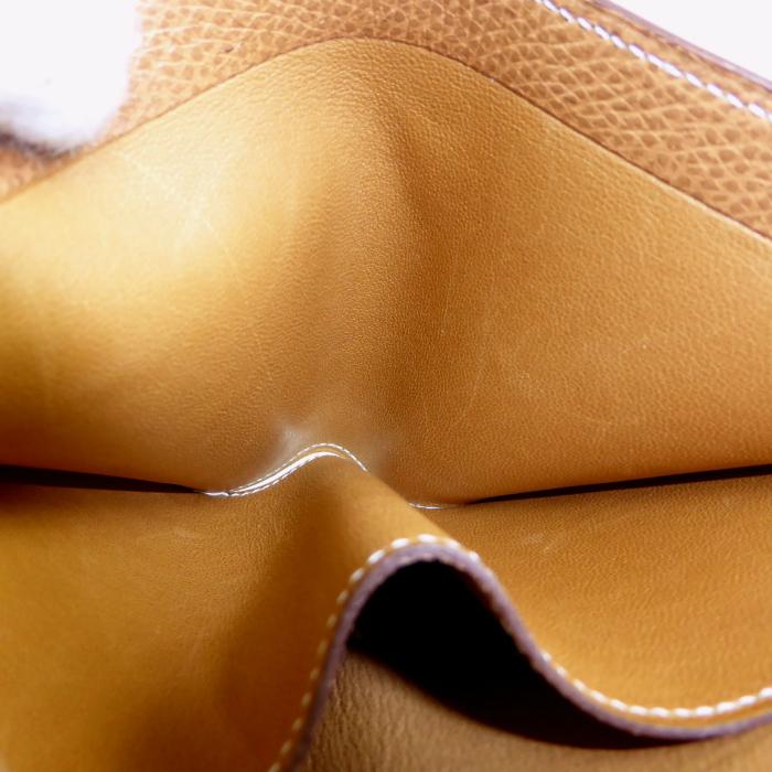 未使用品 ヴィンテージ✴︎エルメス✴︎カード✴︎お札入れ✴︎クシュベル HERMES（エルメス） 二つ折り 財布 札入れ クシュベル ブラウン