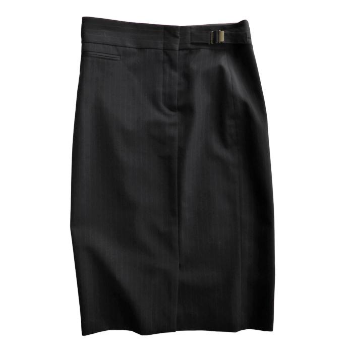 GUCCI（グッチ） （GUCCI）ウール ピンストライプ スカート ミディアム