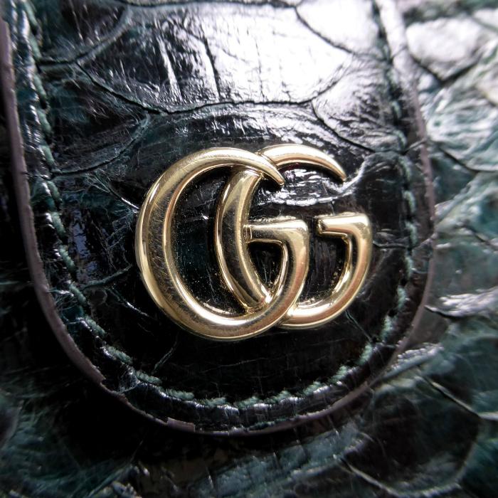 バンブー グッチ （GUCCI） ダブルG パイソンレザー ウォレット 二