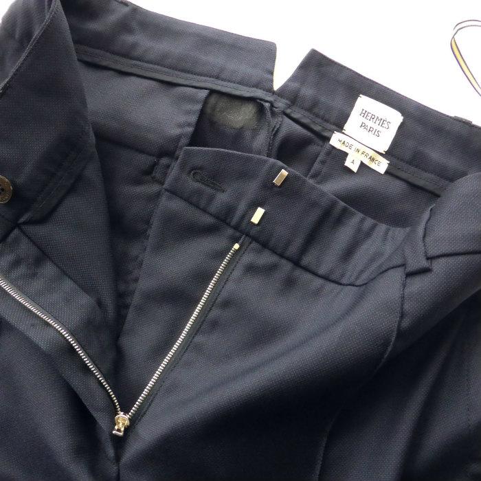 HERMES（エルメス） ウール クロップド スラックス パンツ シンチ