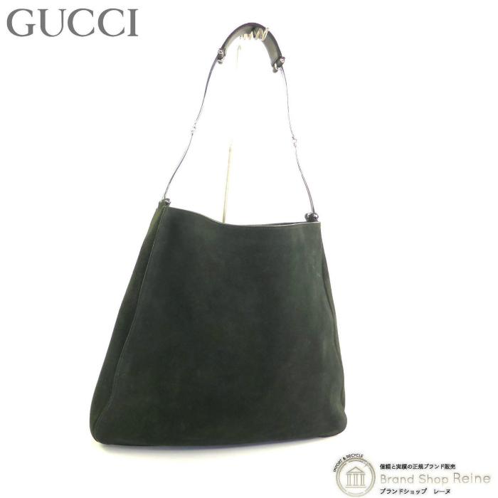 GUCCI（グッチ） スエード ホースビット 肩掛け ワンショルダー バッグ 